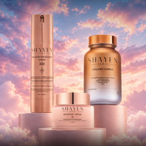LONGEVITY GLOW RITUAL, İçten Dışa Gıda Takviyesi Destekli Bakım Seti, Collagen Complex Supplement™ 60 Tablet + Biorepair 100H Krem™ + Collagen Micro Shot 300™ Serum - Ceramide - Type I & Type III Kolajen - Ceramide - Resveratrol - E Vitamini