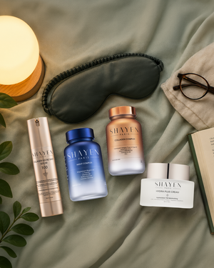 LONGEVITY NIGHT HYDRA RITUAL, Gündüz & Gece İçten-Dışa Günlük Bakım Seti, Collagen Complex Supplement™ 60 Tablet + Night Complex Supplement™ 30 Tablet + Hydraplus 72H Krem™+Collagen Micro Shot 100™