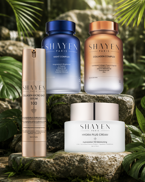 LONGEVITY NIGHT HYDRA RITUAL, Gündüz & Gece İçten-Dışa Günlük Bakım Seti, Collagen Complex Supplement™ 60 Tablet + Night Complex Supplement™ 30 Tablet + Hydraplus 72H Krem™+Collagen Micro Shot 100™