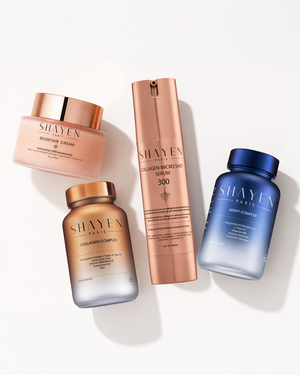 LONGEVITY NIGHT RENEW RITUAL, Gündüz & Gece İçten-Dışa İleri Bakım Seti, Collagen Complex Supplement™ 60 Tablet + Night Complex Supplement™ 30 Tablet + Biorepair 100H Krem™ + Collagen Micro Shot 300™