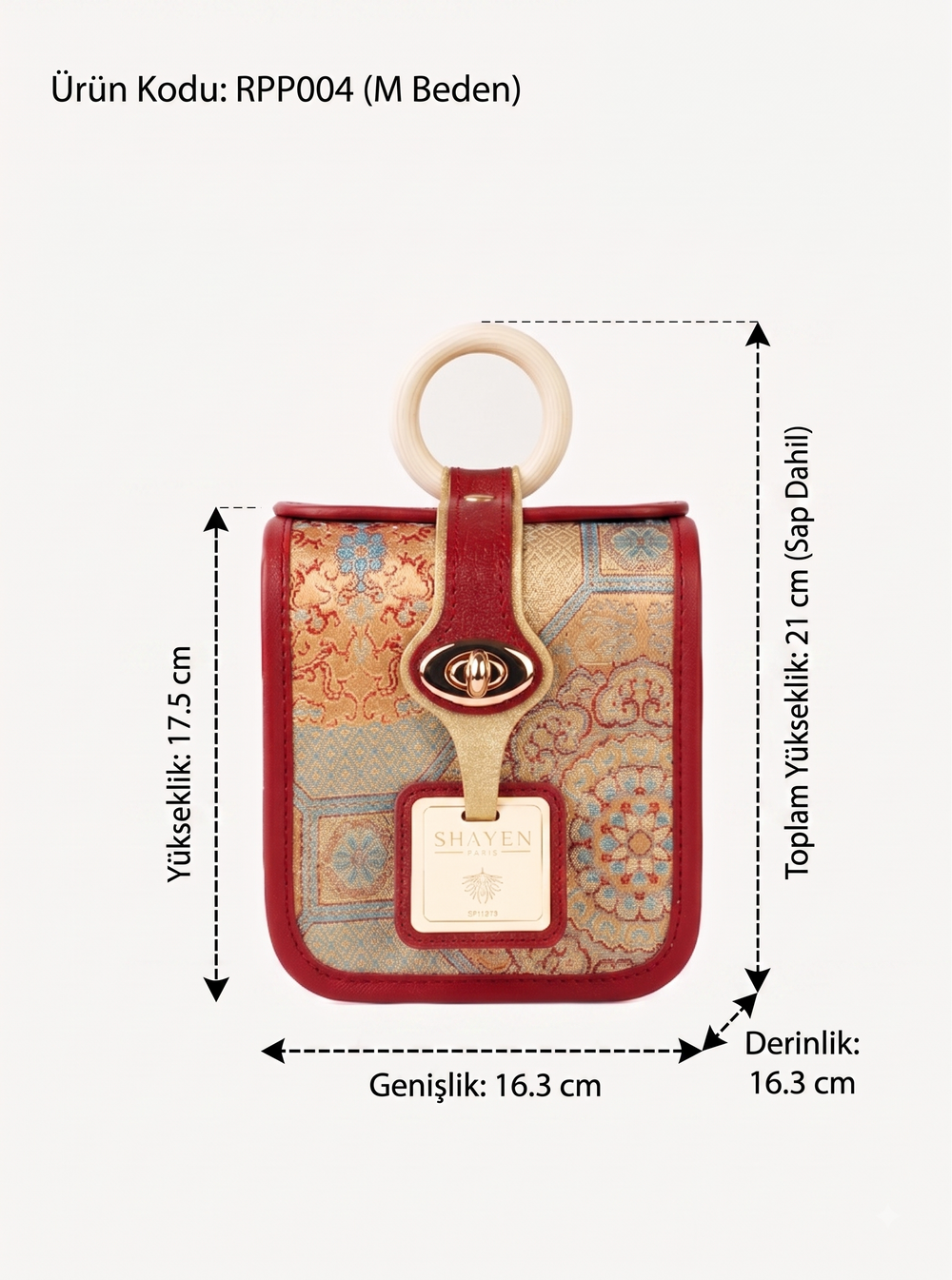 SHAYEN PARIS ROYAL MOSAIC LUXE MAKYAJ ÇANTASI